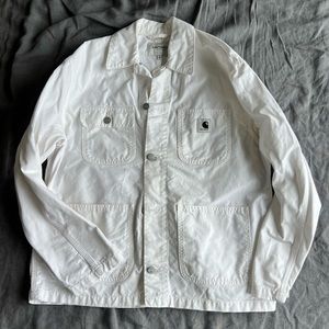 Carharrt WIP white cotton women’s chore coat jacket size medium